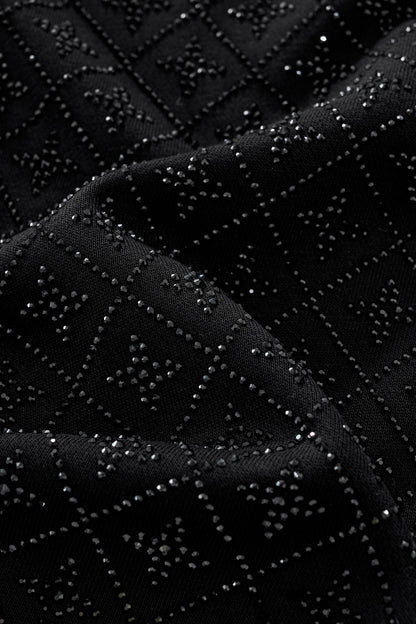 Radiant Grid Stone Short set – Century Penthouse BLACK/BLACK