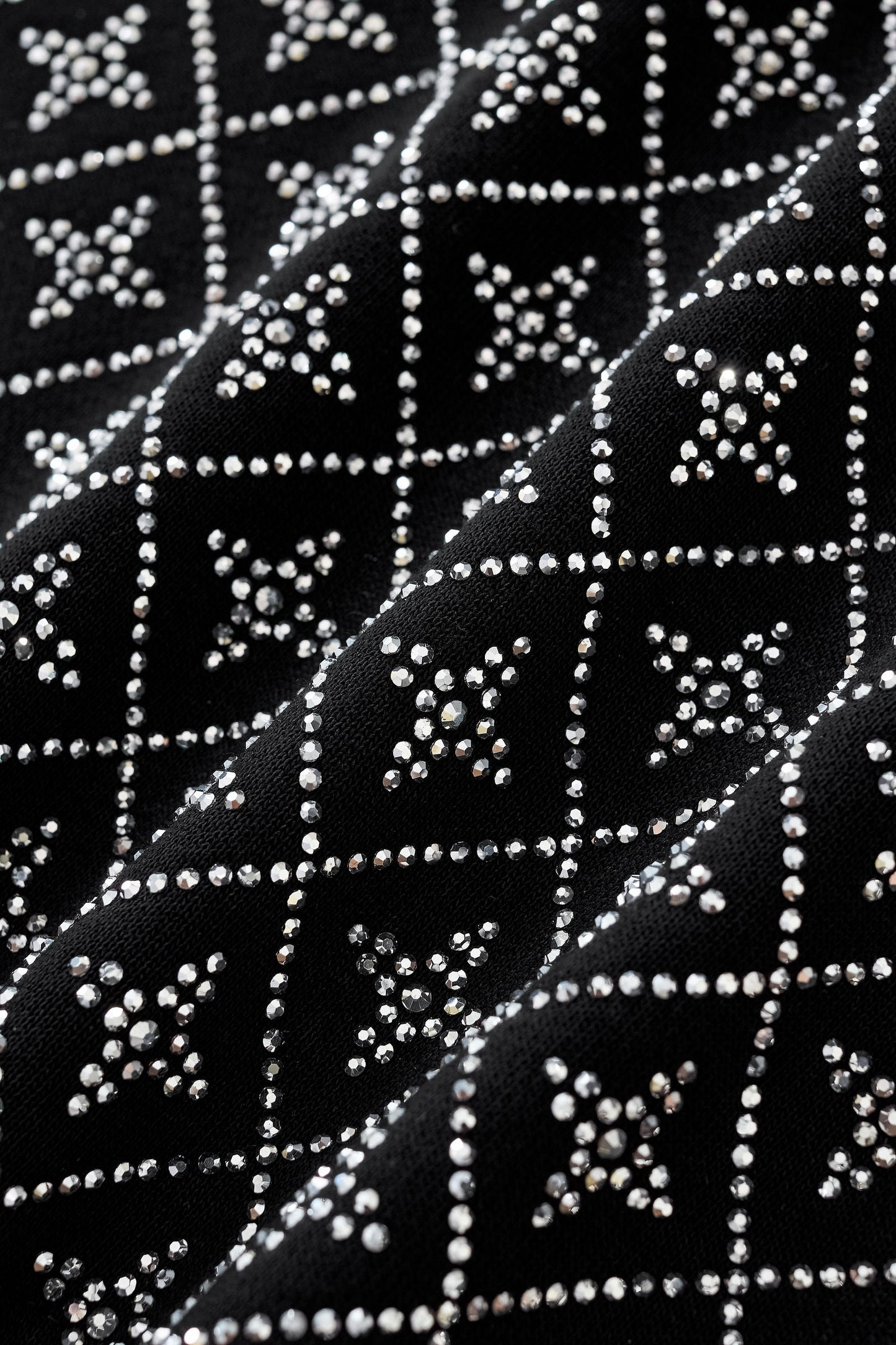 Radiant Grid Stone Short set – Century Penthouse BLACK/SILVER