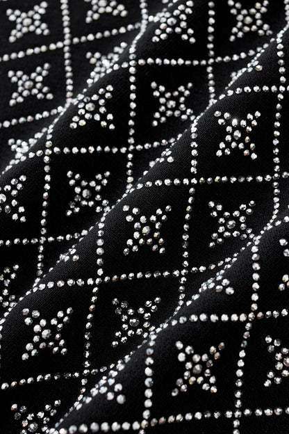 Radiant Grid Stone Short set – Century Penthouse BLACK/SILVER