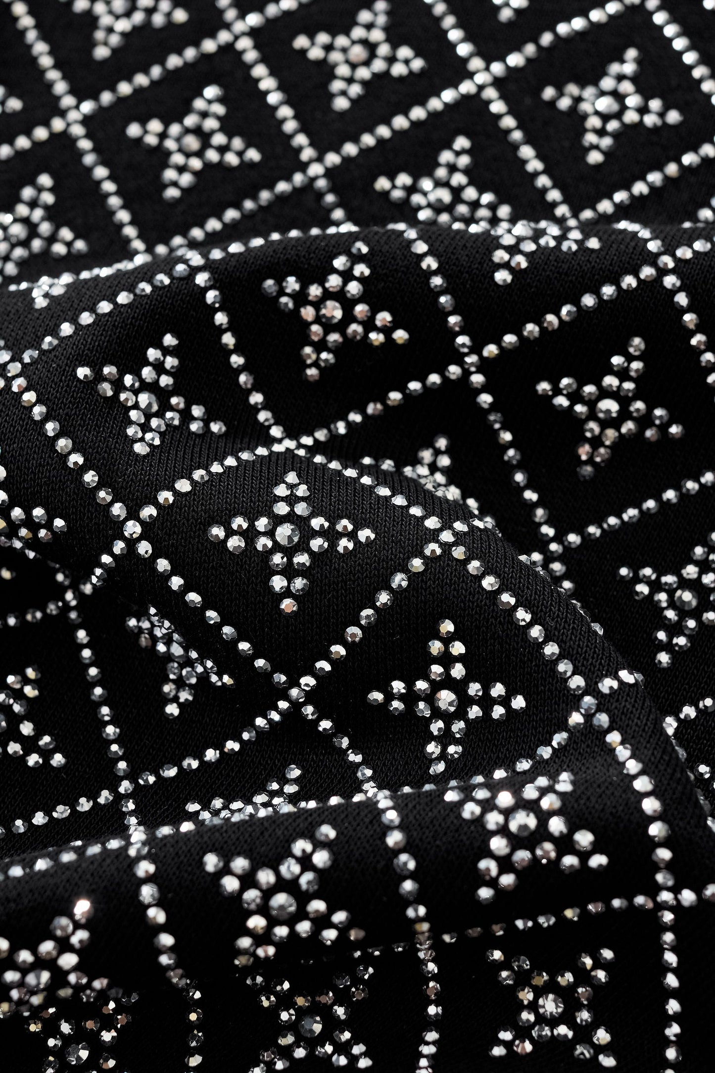 Radiant Grid Stone Short set – Century Penthouse BLACK/SILVER