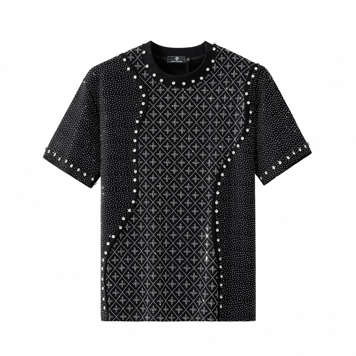 Radiant Grid Stone Short set – Century Penthouse BLACK/SILVER