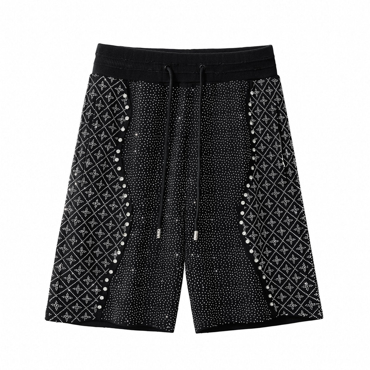 Radiant Grid Stone Short set – Century Penthouse BLACK/SILVER