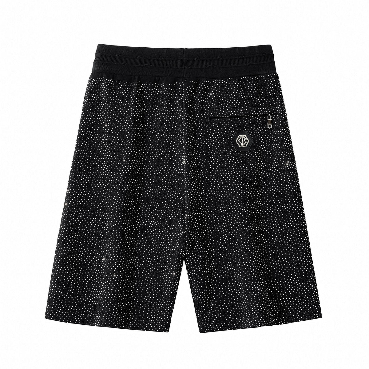 Radiant Grid Stone Short set – Century Penthouse BLACK/SILVER