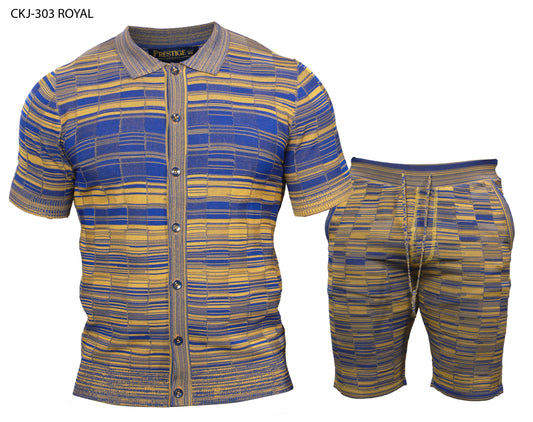 Prestige CKJ-303 Royal Shirt & Short Sets