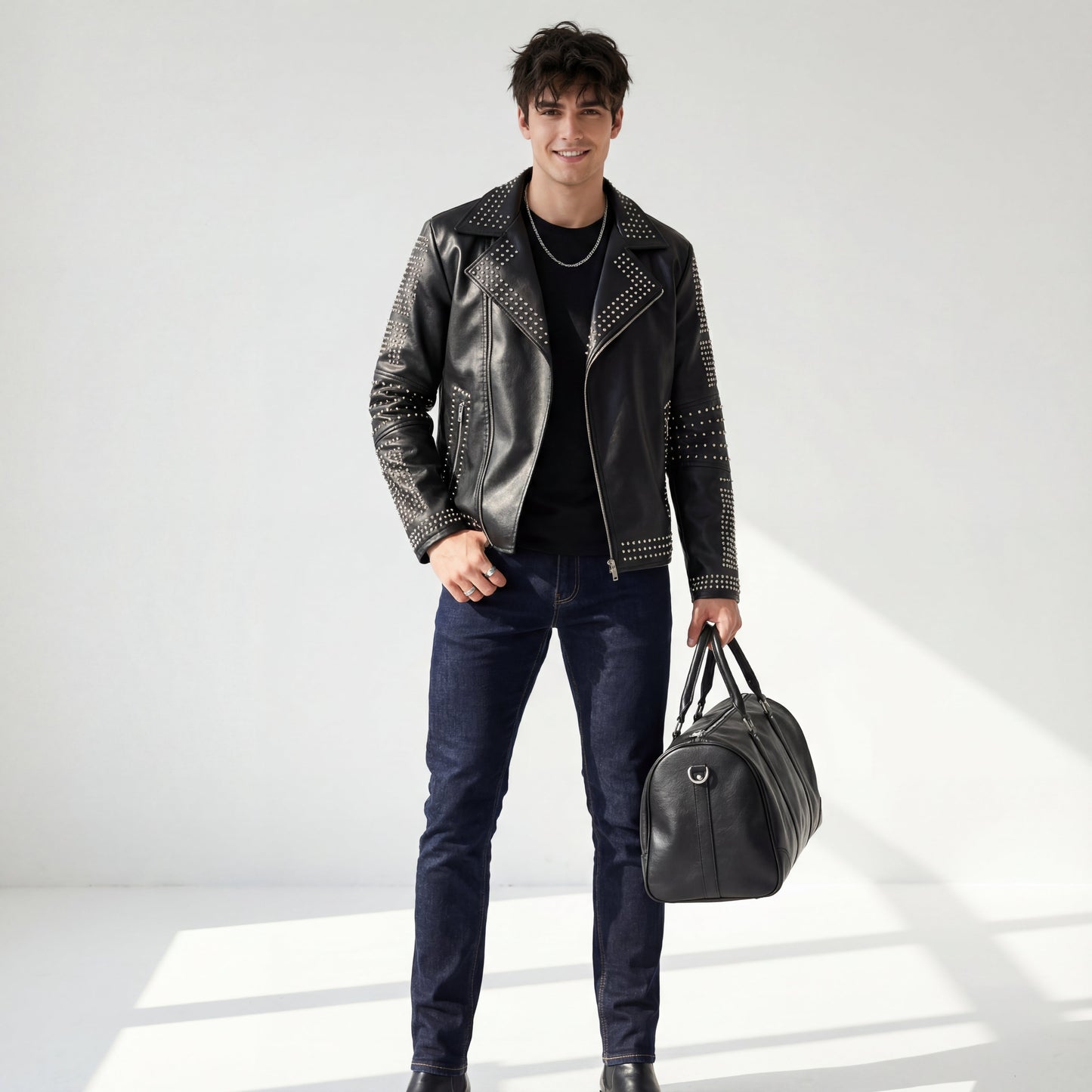 ROCK REBELLION JACKET - CENTURY PENTHOUSE BLACK