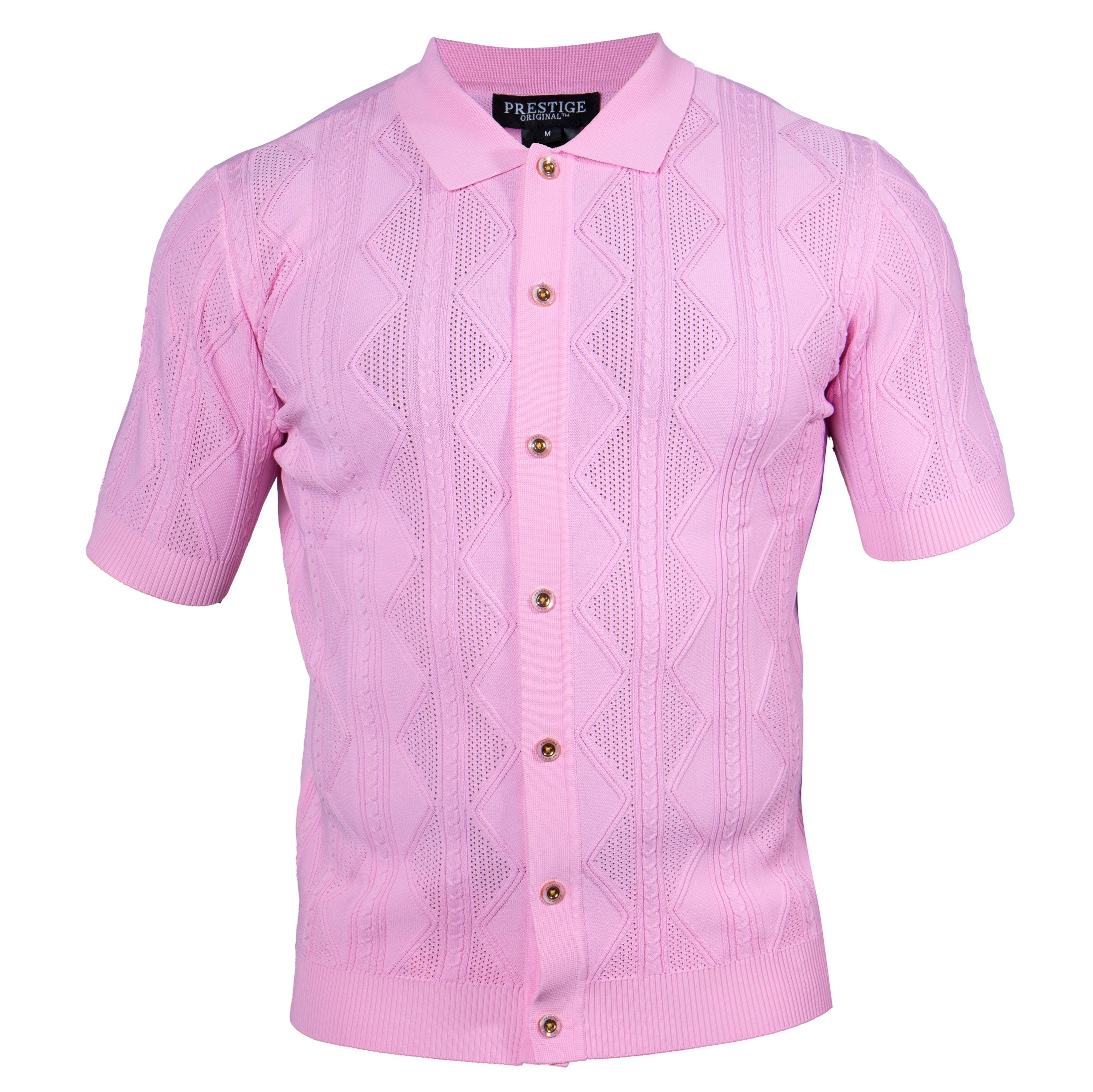 Prestige CMK-302 Pink Knit Shirt