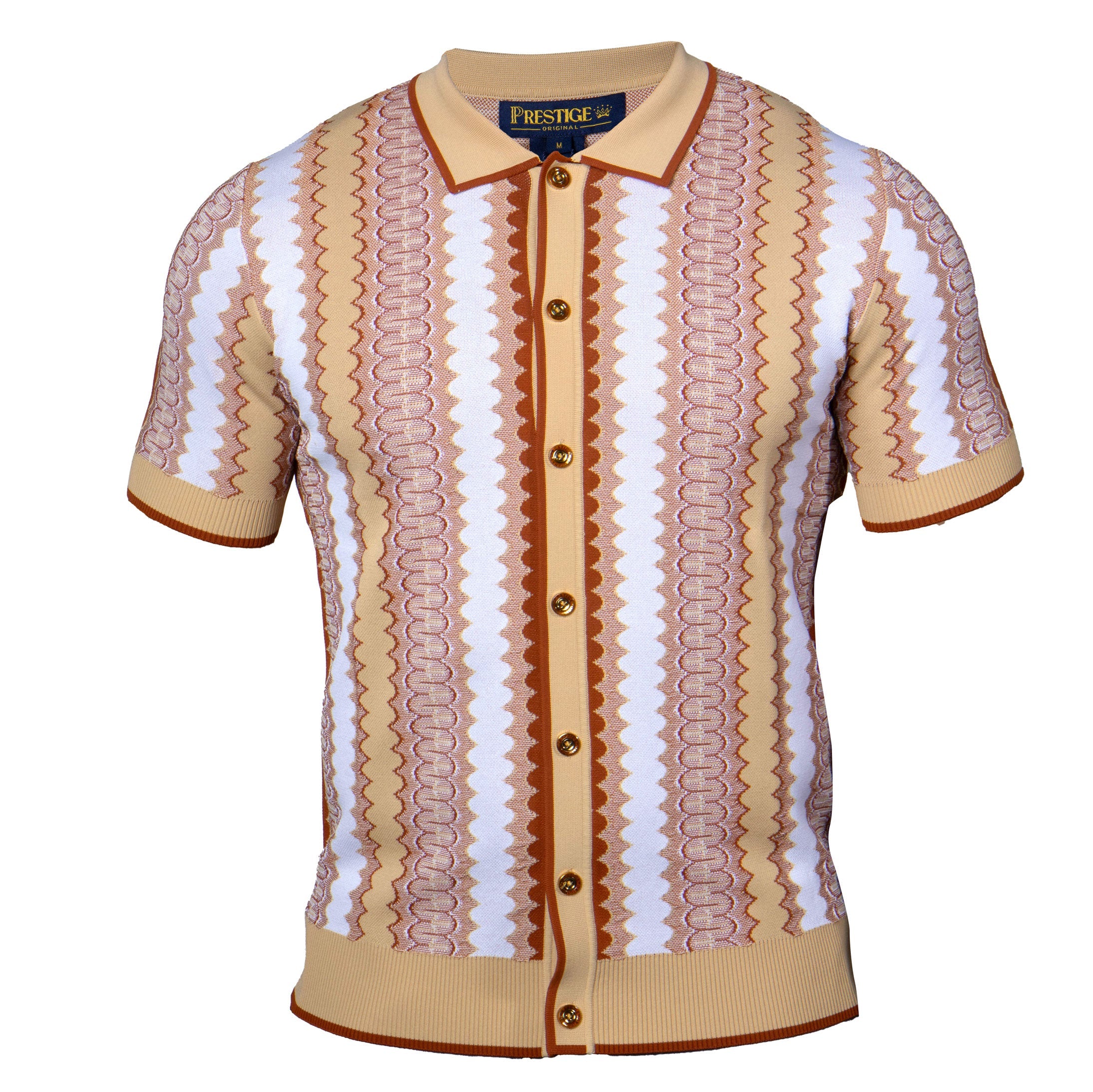Prestige CMK-383 Tan Knit Shirt