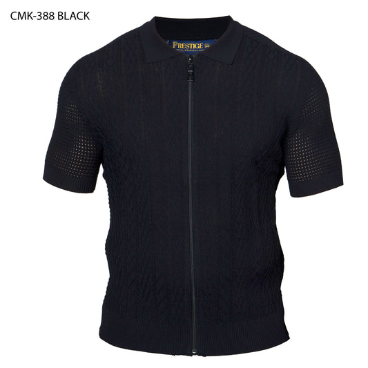 Prestige CMK-388 Black Knit Shirt