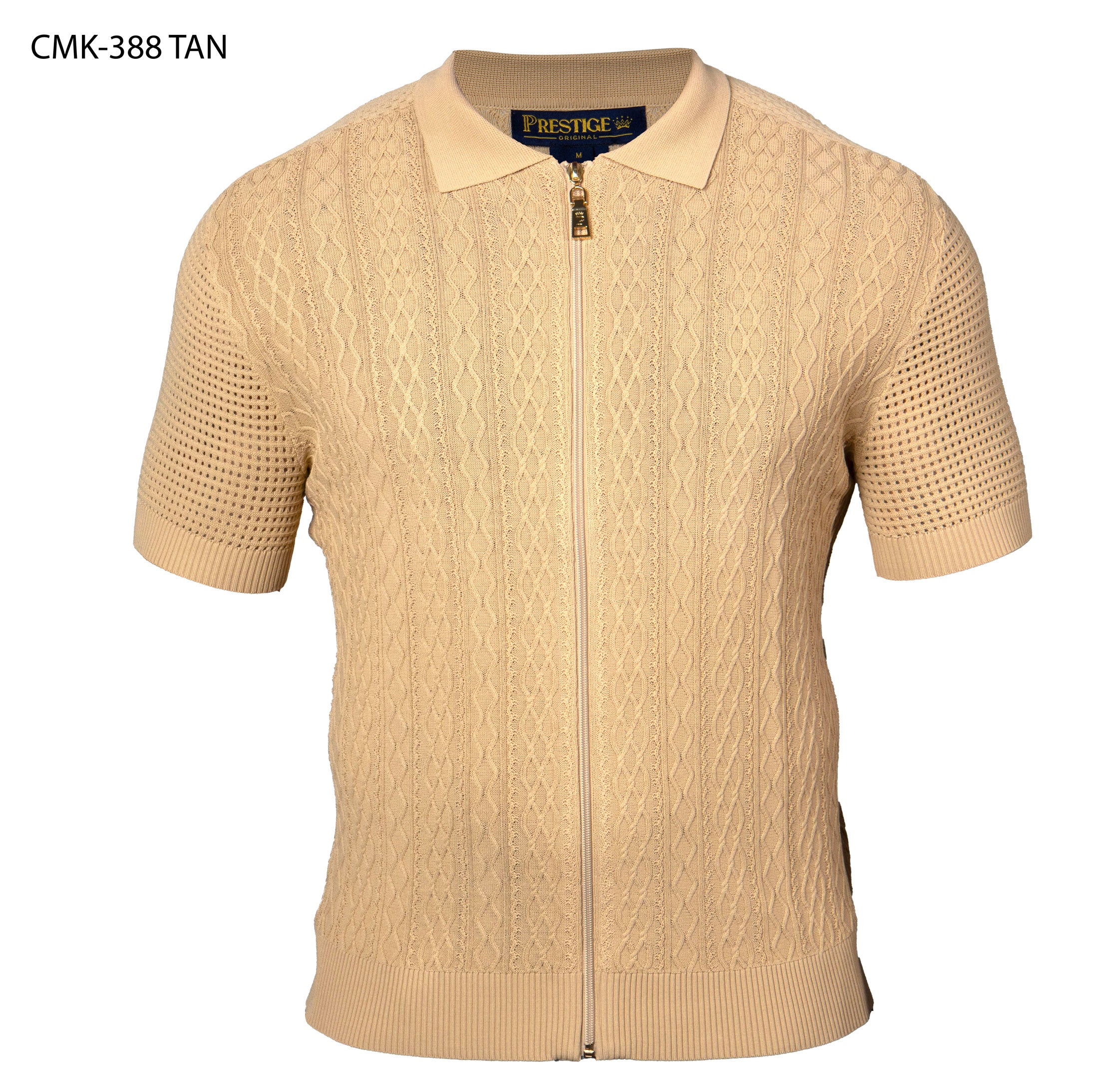 Prestige CMK-388 Tan Knit Shirt