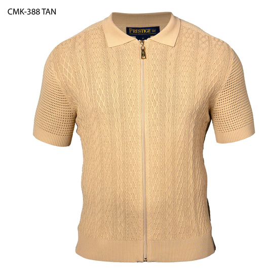 Prestige CMK-388 Tan Knit Shirt