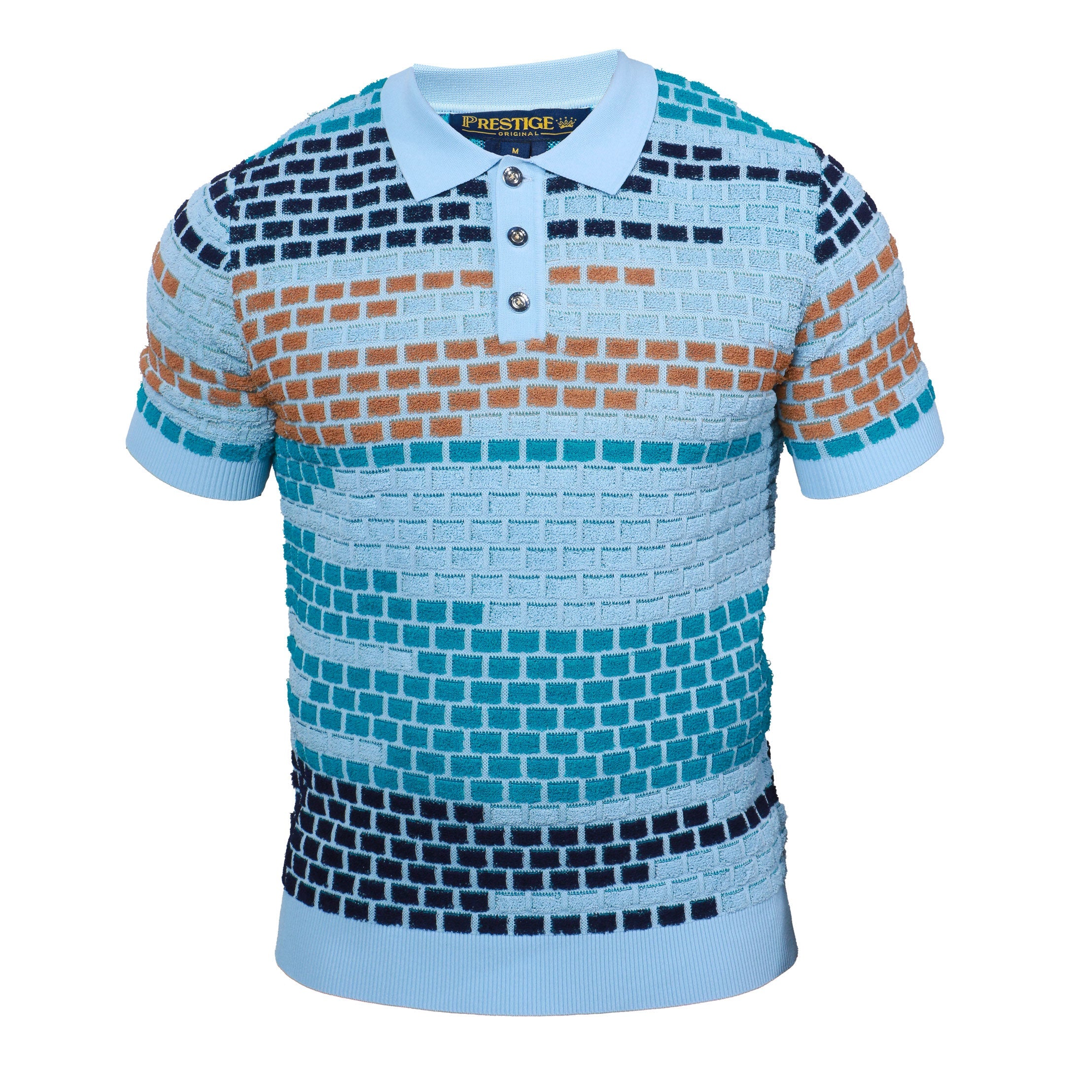 Prestige CMK-399 Blue Knit Shirt