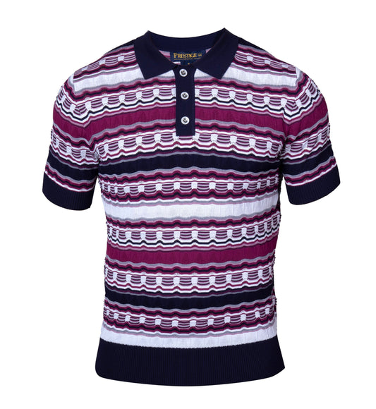 Prestige CMK-6033 Navy Knit Shirt