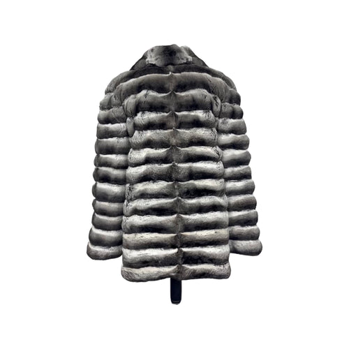 Men's chinchilla sale fur jacket