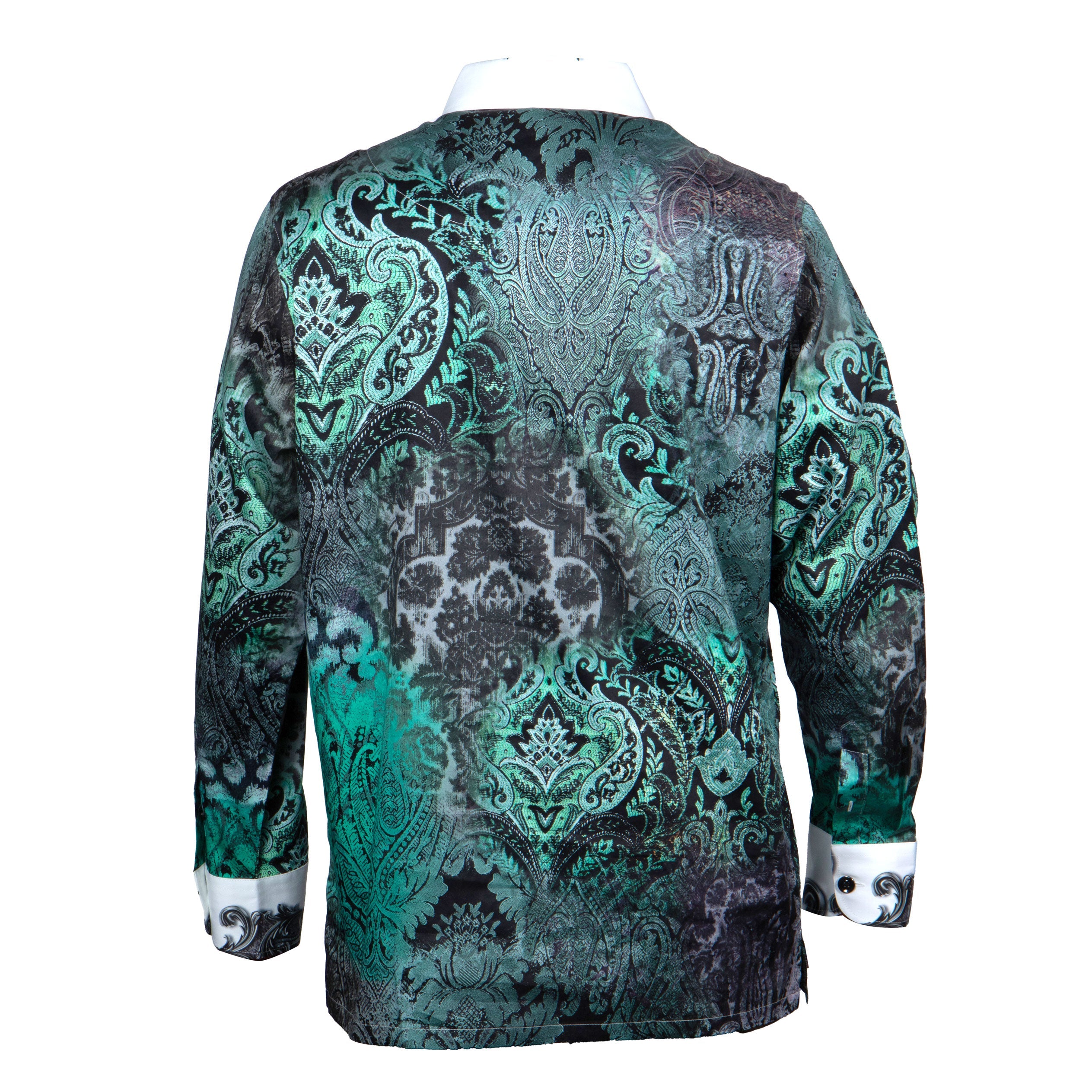 Prestige Emerald Baroque Charcoal & White Shirt