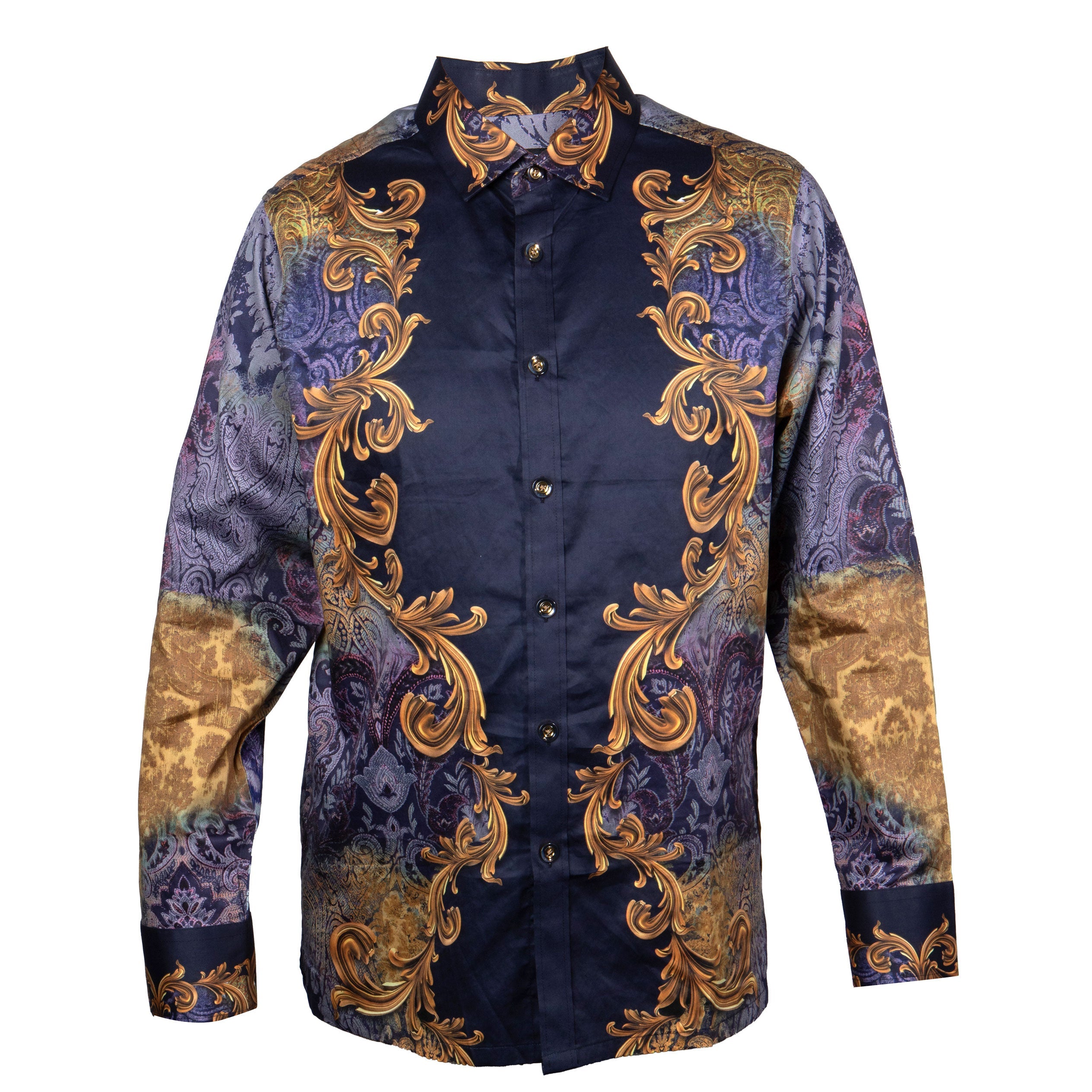 Prestige Midnight Baroque Navy & Gold Shirt