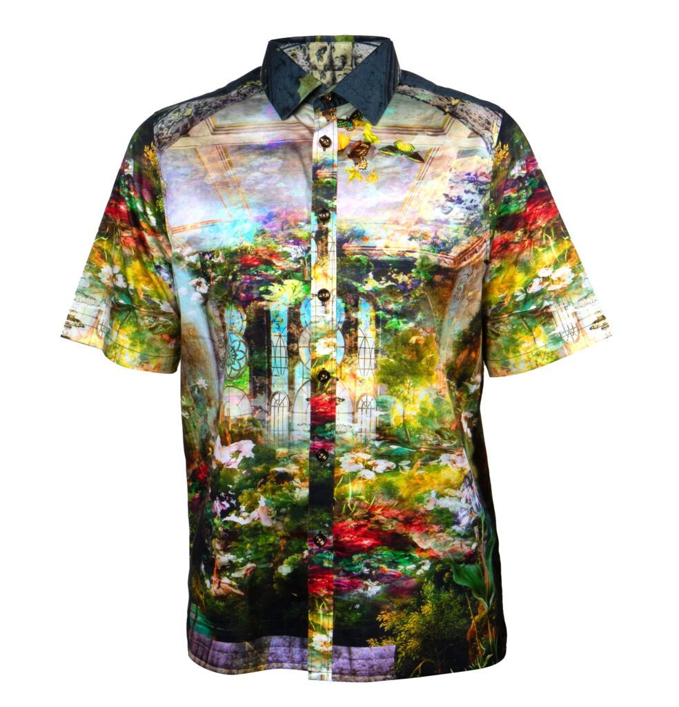 Prestige Fever Dream Garden Short Sleeve Button Up Shirt - Dudes Boutique