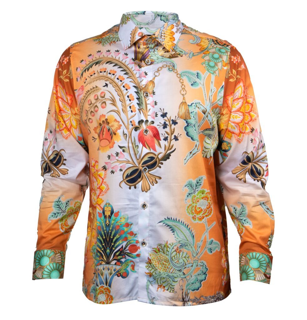 Prestige Gold Mediterranean Garden Button Up Shirt - Dudes Boutique