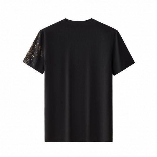 Imperial Leopard Crystal SS Shirt BLACK