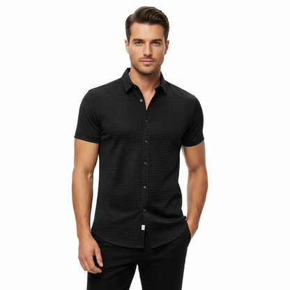 Grecian Grace Shirt - Century Penthouse Black