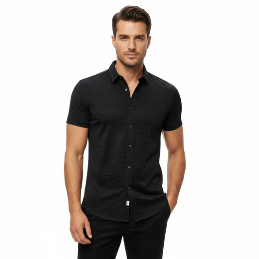 Grecian Grace Shirt - Century Penthouse Black