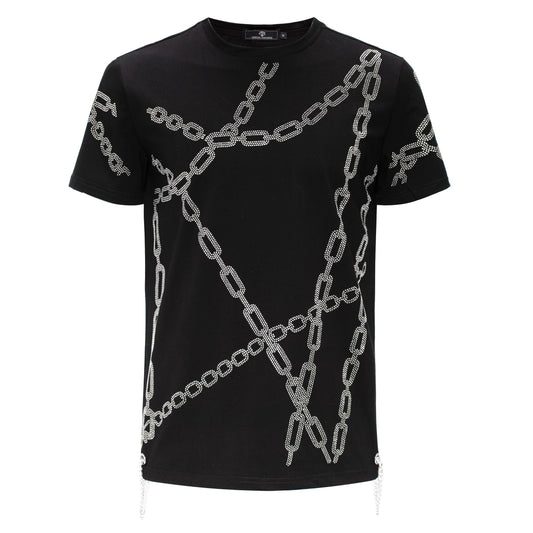 CHAINED CHARISMA - CENTURY PENTHOUSE BLACK/SILVER SHIRT