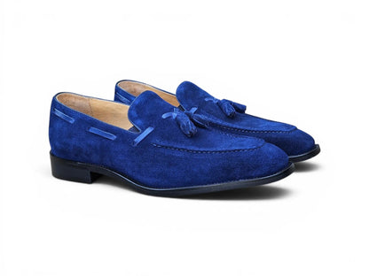 Carrucci Savoy Suede Tassel Loafer - Navy