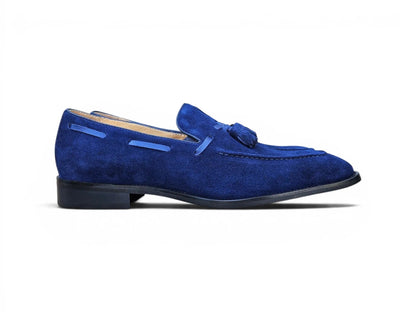 Carrucci Savoy Suede Tassel Loafer - Navy