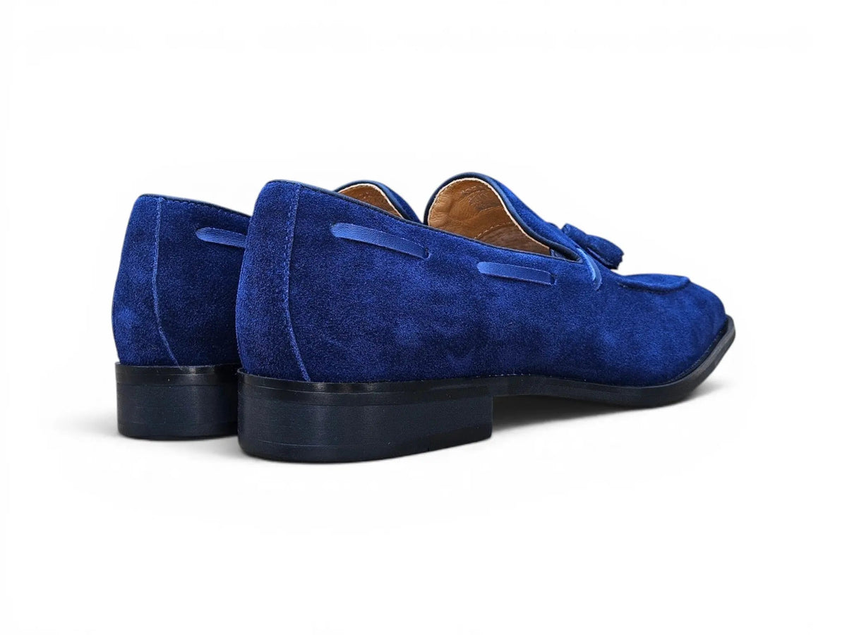 Carrucci Savoy Suede Tassel Loafer - Navy