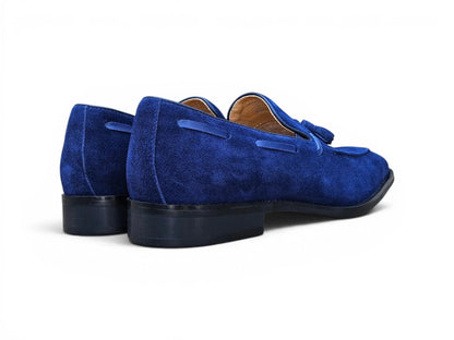 Carrucci Savoy Suede Tassel Loafer - Navy