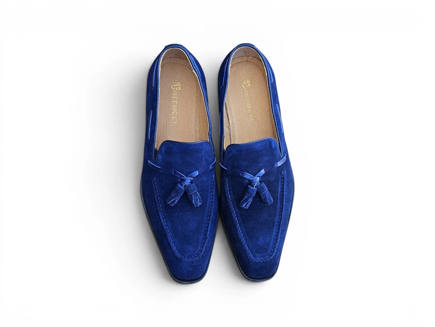 Carrucci Savoy Suede Tassel Loafer - Navy