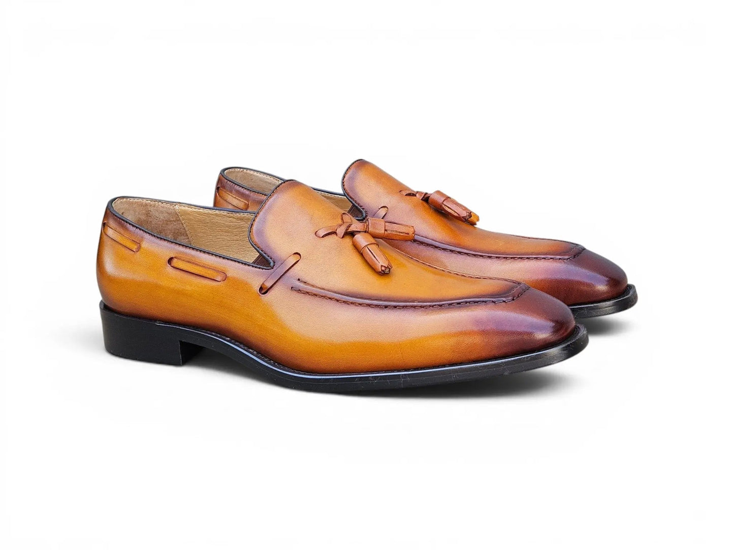 Carrucci Savoy Tassel Loafer - Cognac