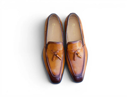 Carrucci Savoy Tassel Loafer - Cognac
