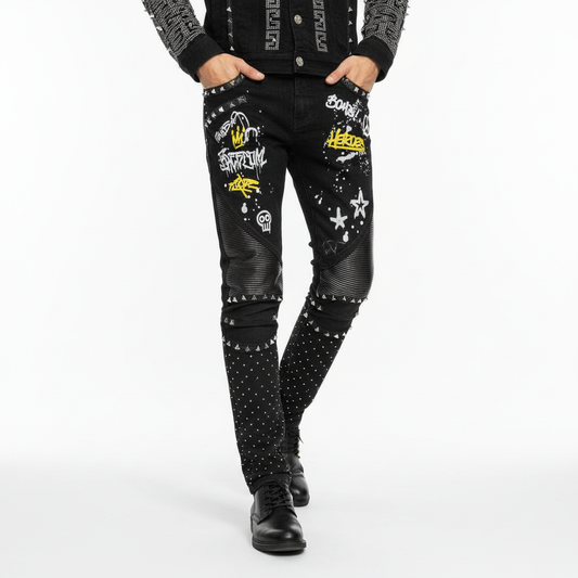CITY SHINE Pants BLACK