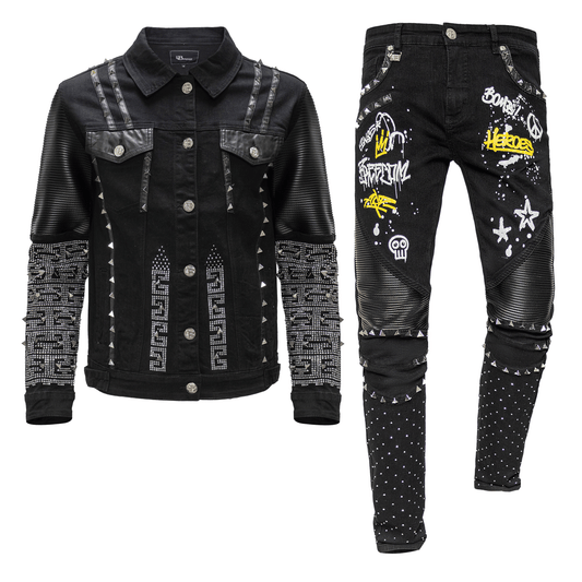 City Shine + Tailored To You SET - BLACK - Dudes Boutique