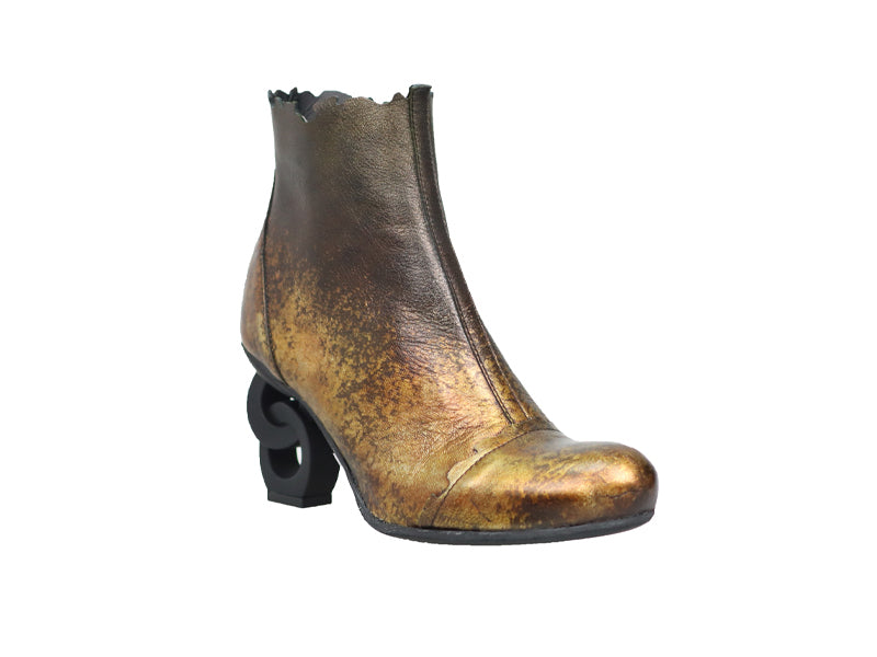 Papucei Women's Copper Leather Ankle Boots - Dudes Boutique