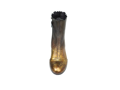 Papucei Women's Copper Leather Ankle Boots - Dudes Boutique