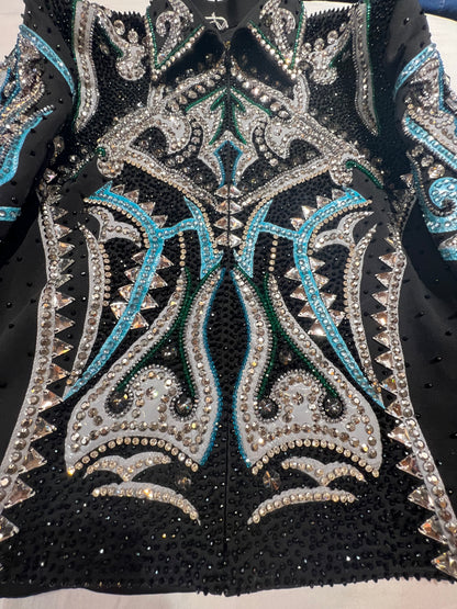 Kashani Blue Pharaoh Hyper Crystal Jacket - Dudes Boutique