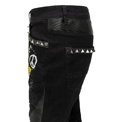 CITY SHINE Pants BLACK