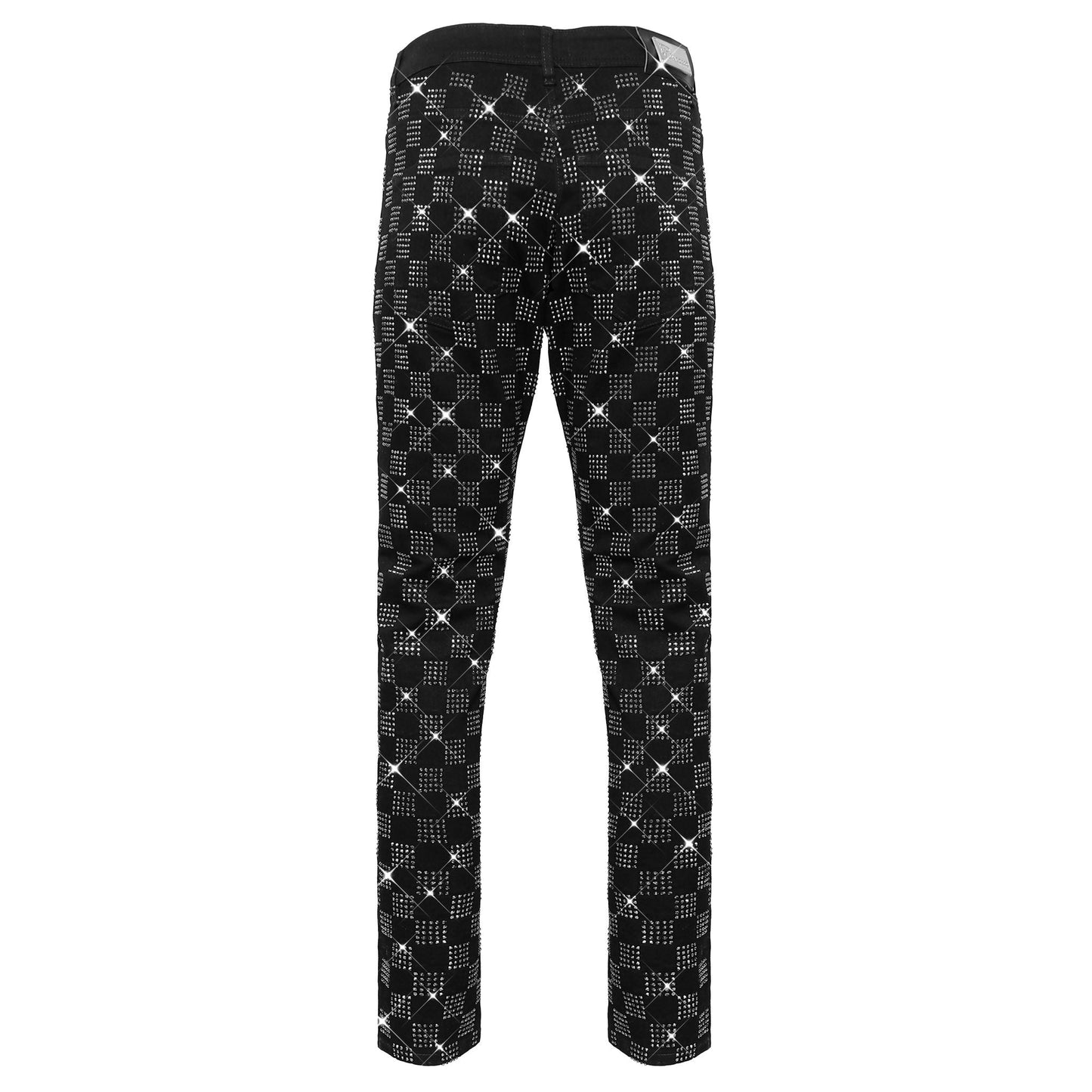 Dazzle Check Denim Pant BLACK/SILVER