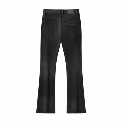 Obsidian Distressed Denim Pant BLACK