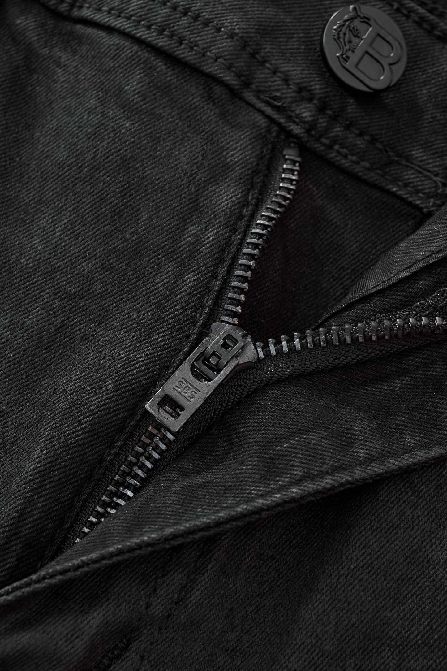 Obsidian Distressed Denim Pant BLACK