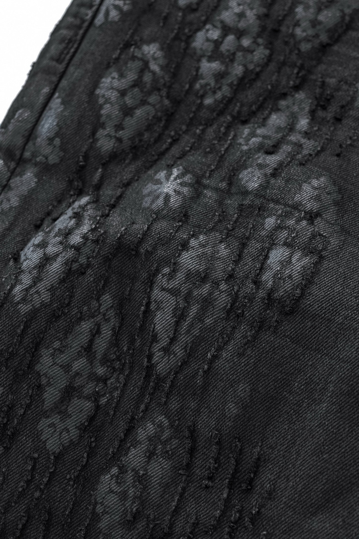 Regalia Medallion Print Denim Pant BLACK