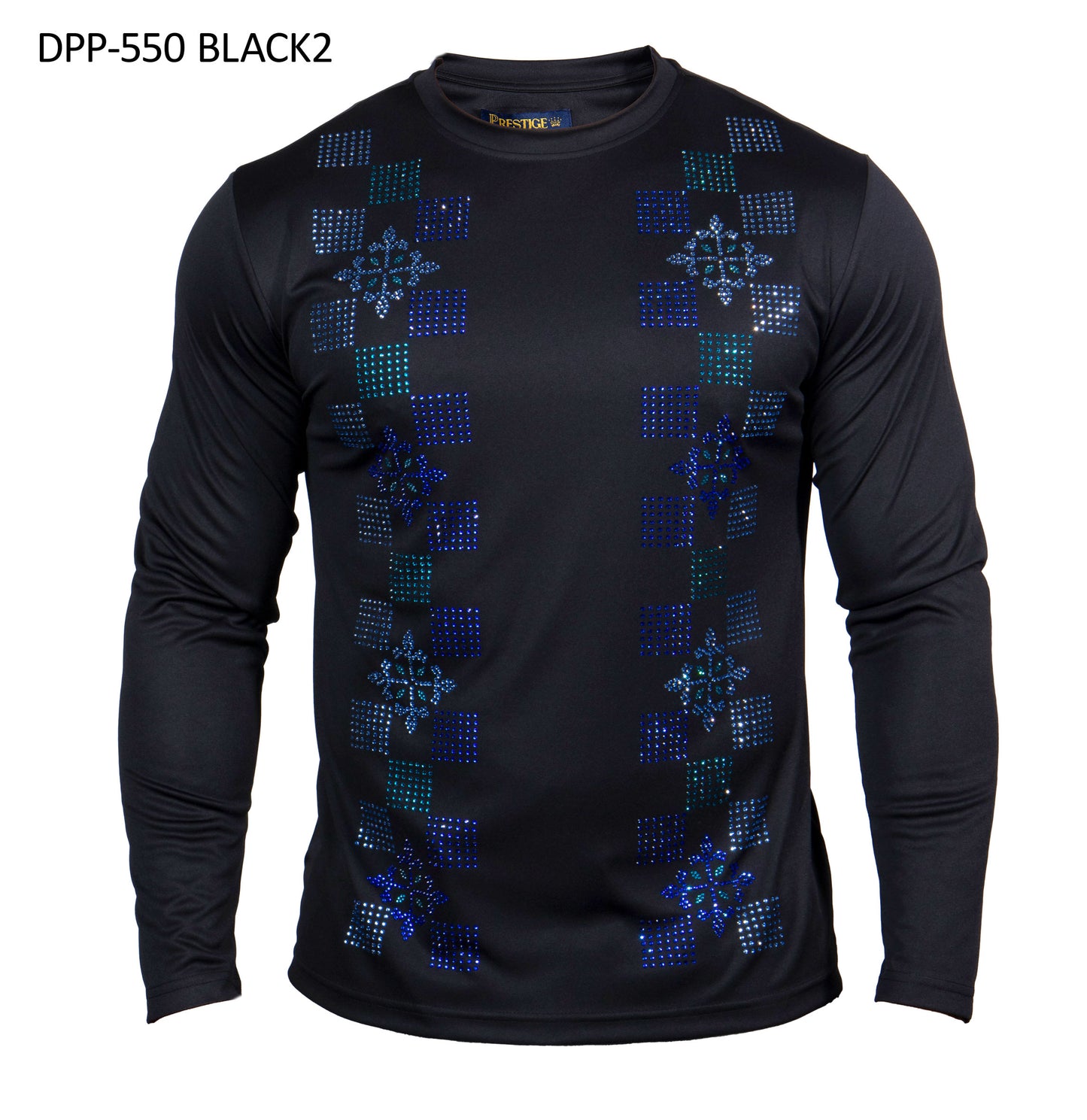 Prestige DPP-550 Black2 Crystal Long Sleeve Shirt