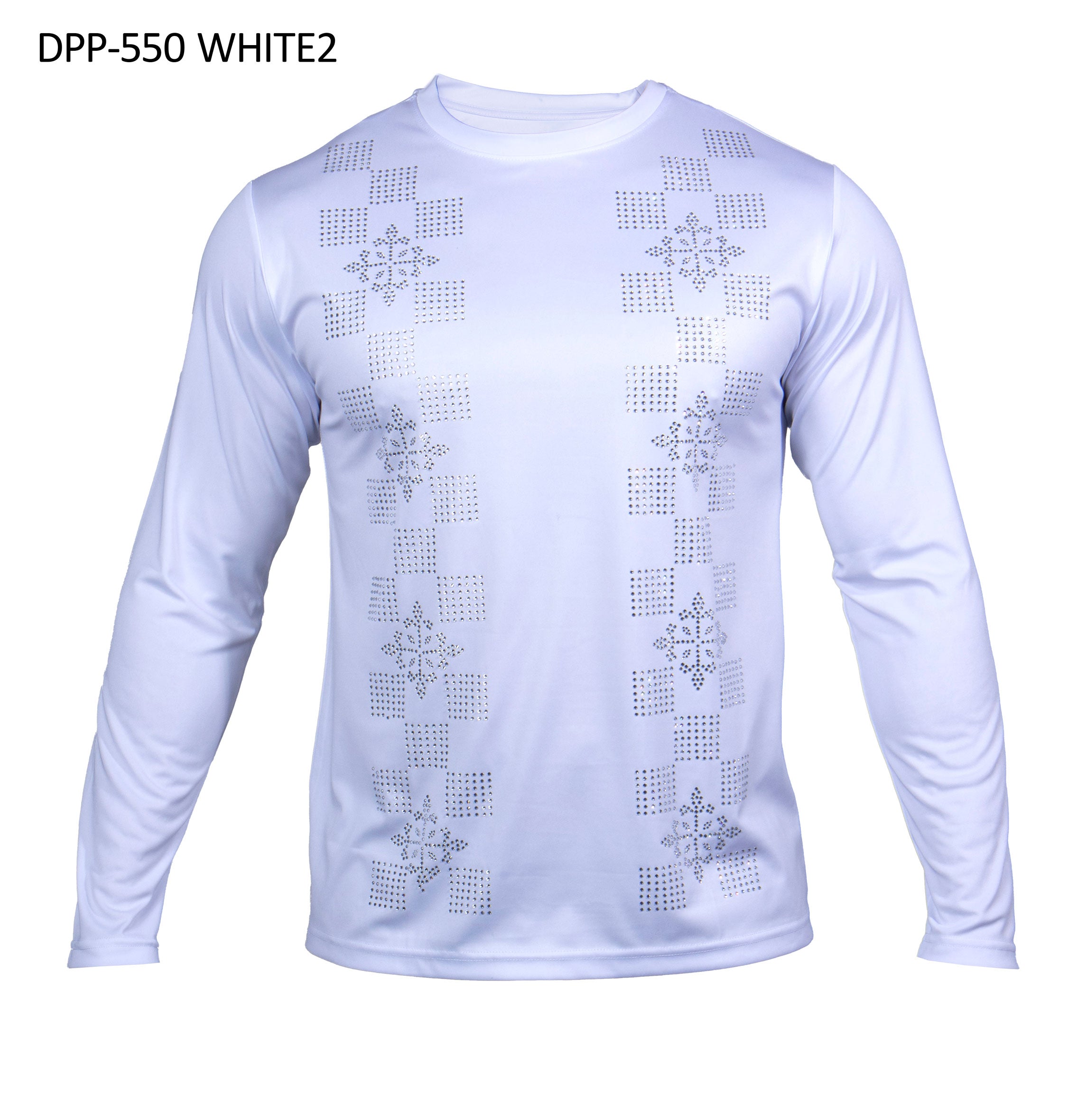 Prestige DPP-550 White2 Crystal Long Sleeve Shirt