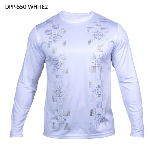 Prestige DPP-550 White2 Crystal Long Sleeve Shirt