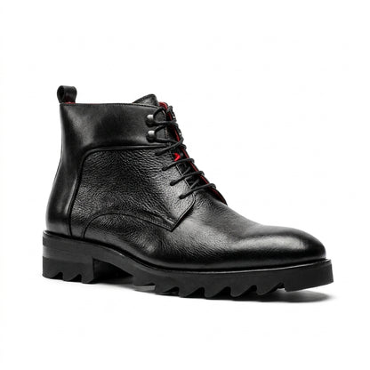Giovanni 'Walker' Black Leather Boots