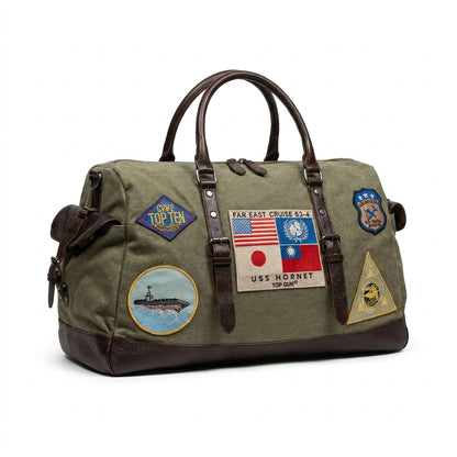 Top Gun Waxed Canvas Duffle Bag - Olive