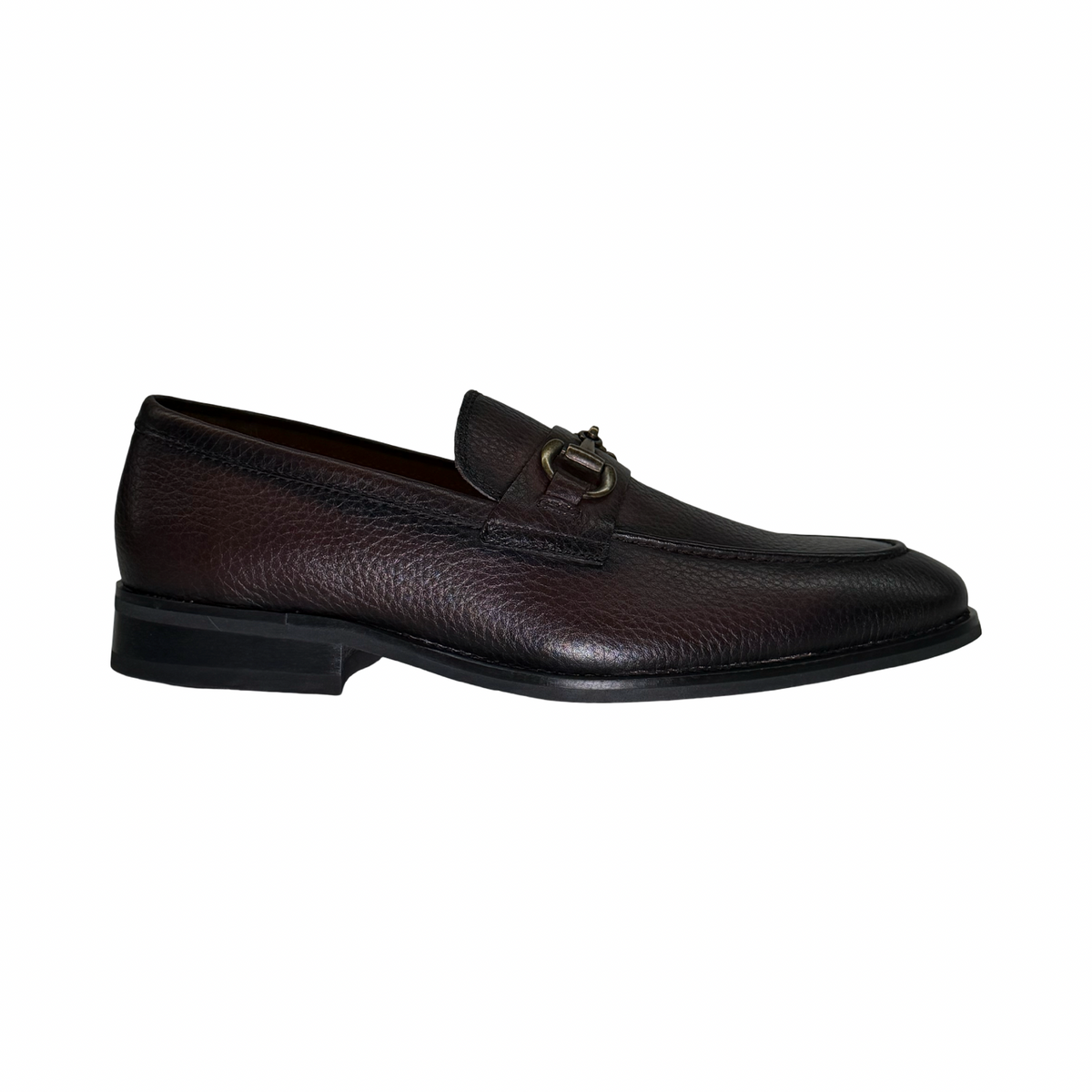 La Milano Garry dark brown leather bit loafers