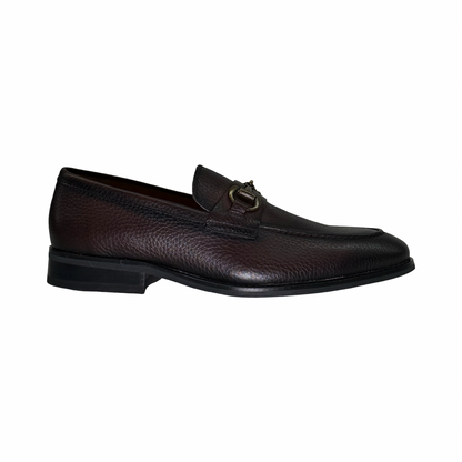 La Milano Garry dark brown leather bit loafers