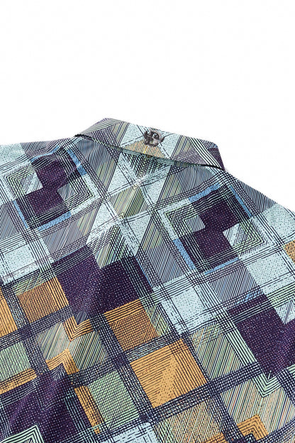 Diamond Plaid Stretch Shirt – El Baron KHAKI